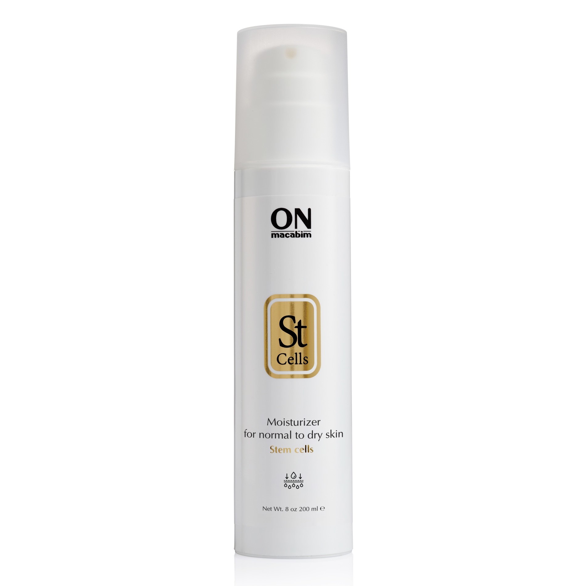 onmacabim-10286.jpg Onmacabim St Cells Moisturizer For Normal To Dry Skin Увлажняющий крем для нормальной и сухой кожи со стволовыми клетками 200 мл