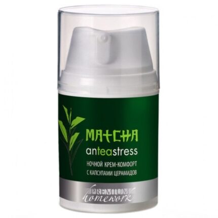 Крем-комфорт ночной с капсулами церамидов MATCHA anTEAstress 50 мл PREMIUM