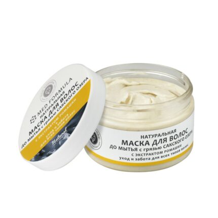 Натуральная маска до мытья волос с грязью Сакского озера с ЭКСТРАКТОМ РОМАШКИ Уход и забота, 250 г