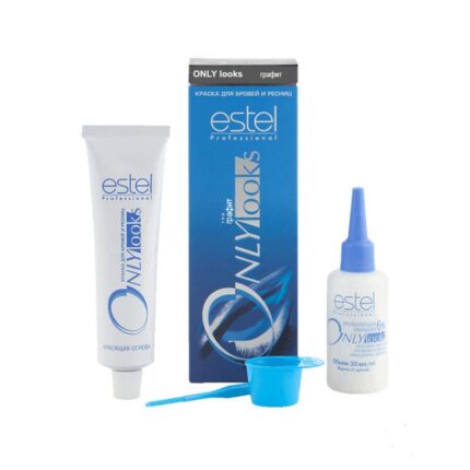 Estel Professional Only looks / Краска для бровей и ресниц, графит, 50 мл