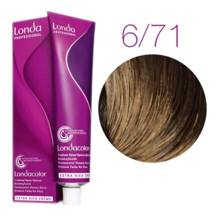 Краска для волос Лондаколор-400 6/71, 60 мл, LONDACOLOR Стойкая крем-краска, LONDA