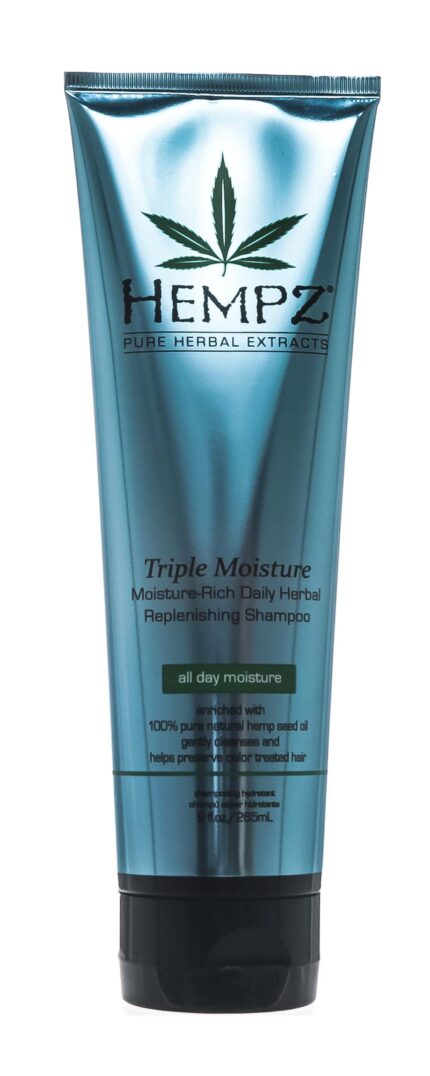 Шампунь растительный Triple Moisture Replenishing Shampoo, 265 мл HEMPZ