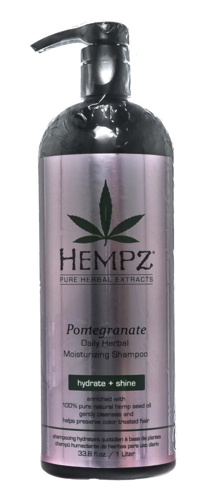 Шампунь растительный увлажняющий и разглаживающий Daily Herbal Moisturizing Pomegranate Shampoo, 1000 мл HEMPZ