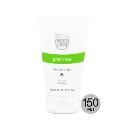 Освежающая Маска для усталой тусклой кожи ГИБИСКУС, Зеленый чай, 150 мл
