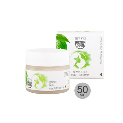 Успокаивающий Ночной Крем для комбинированной и поврежденной кожи, Зеленый чай, 50 мл