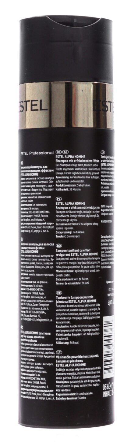 Шампунь тонизирующий с охлаждающим эффектом, 250 мл ESTEL