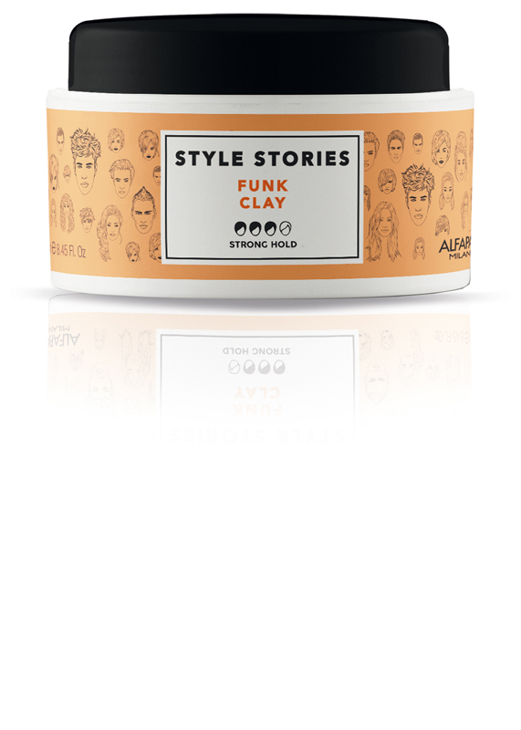 17571.jpg Глиняная паста сильной фиксации для эффекта матовых волос STYLE STORIES FUNK CLAY 100 мл ALFAPARF