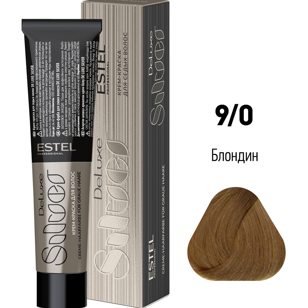 4606453015415.png.webp De Luxe Silver Крем-краска для волос 9/0 блондин 60 мл ESTEL