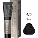 De Luxe Silver Крем-краска для волос 4/0 шатен 60 мл ESTEL