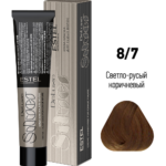 De Luxe Silver Крем-краска для волос 8/7 светло-русый коричневый 60 мл ESTEL