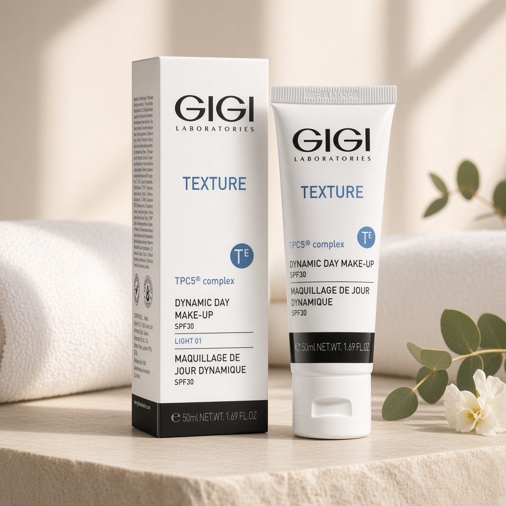 gigi texture dynamic day make up spf30 Динамический тональный крем 50 мл GIGI Texture Dynamic Day Make-Up SPF30 Динамический тональный крем 50 мл — изображение 1