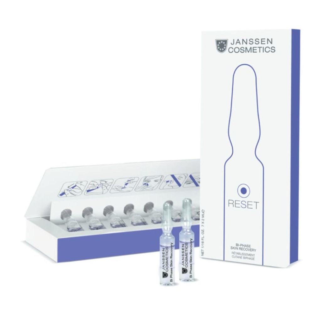 Janssen-Cosmetics-83402 Janssen Bi-Phase Skin Recovery Двухфазный ампульный концентрат для интенсивной регенераци 7*2 мл