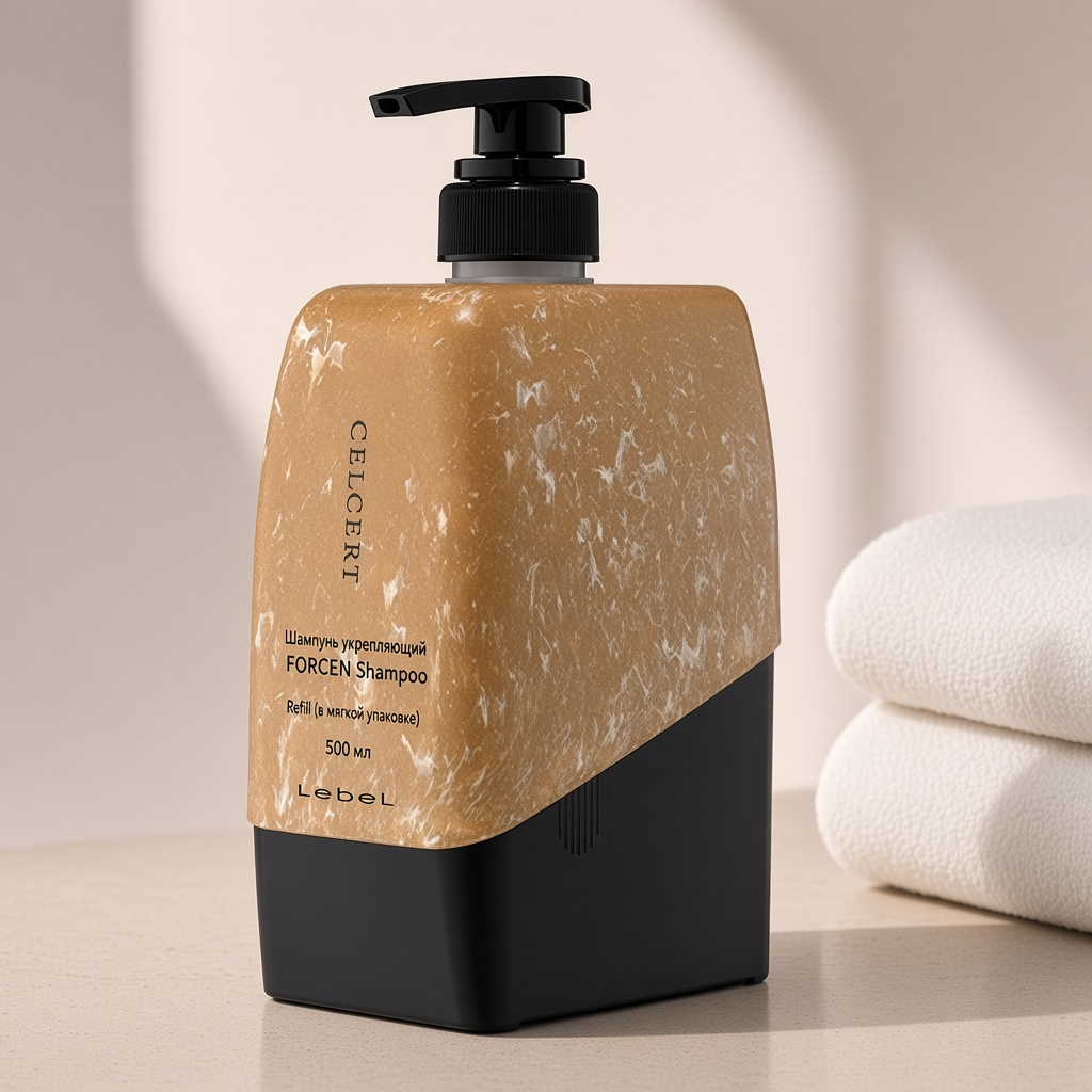 5675еп, Шампунь укрепляющий celcert forcen shampoo, refill (в мягкой упаковке), 500 мл, lebel 5675еп, Шампунь укрепляющий CELCERT FORCEN Shampoo, Refill (в мягкой упаковке), 500 мл, Lebel — изображение 1