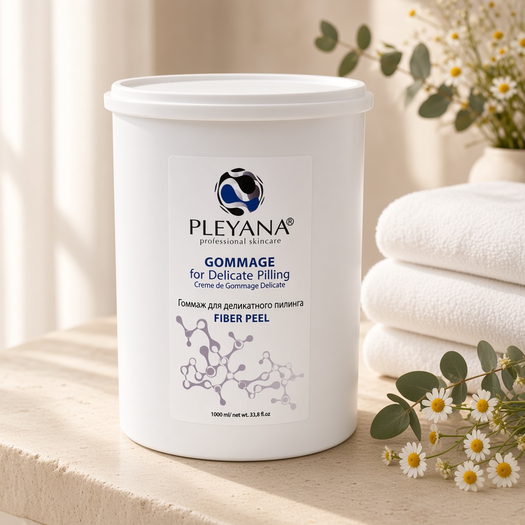 pleyana Гоммаж для деликатного пилинга fiber peel 1000 мл Pleyana Гоммаж для деликатного пилинга FIBER PEEL 1000 мл — изображение 1