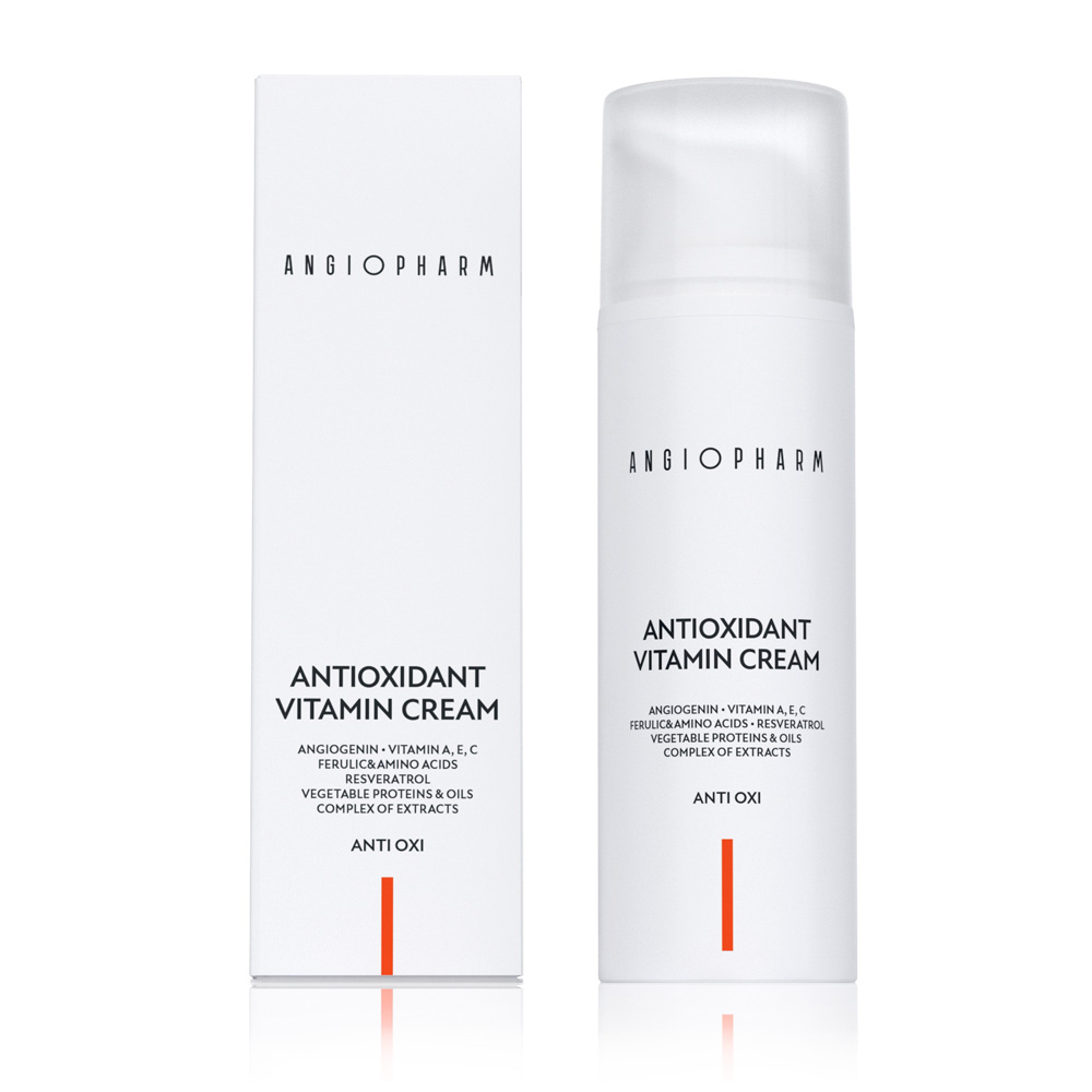 1604 Angiopharm Антиоксидантный крем с витаминами а е с 50 мл