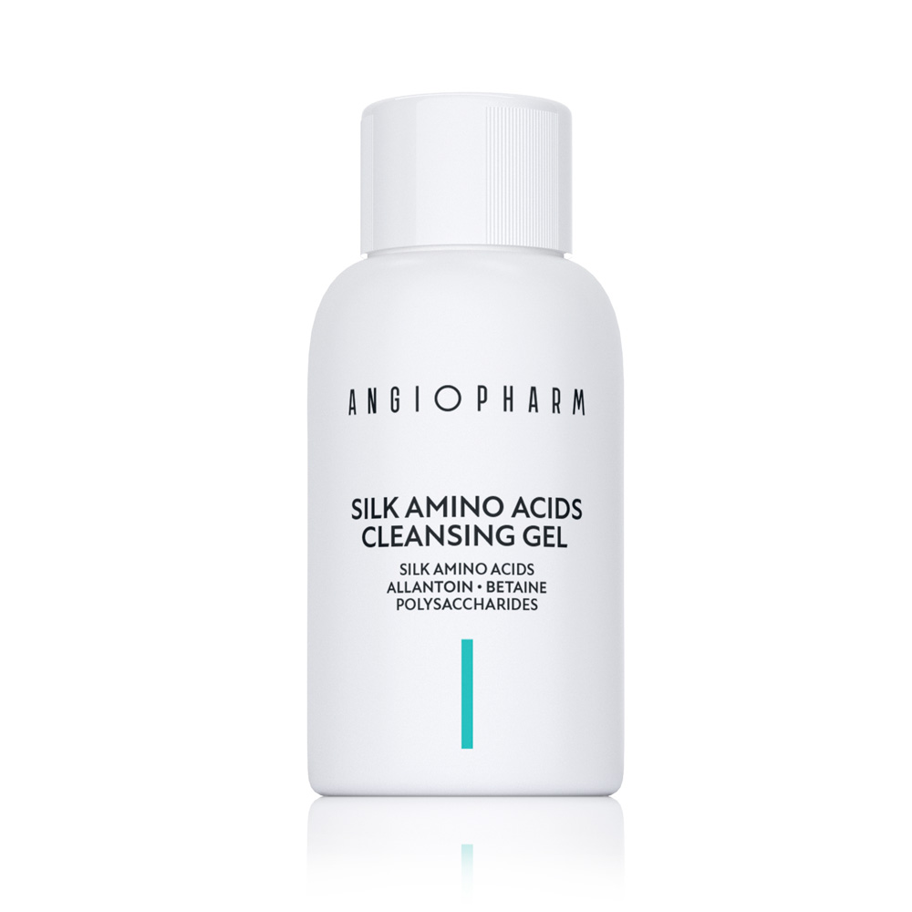 4734 Angiopharm Гель для умывания с аминокислотами шелка 50 мл