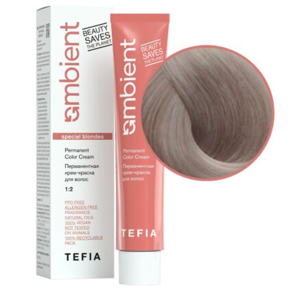 TEFIA Ambient 1017 Перманентная крем-краска для волос Специальный блондин пепельно-фиолетовый 60 мл