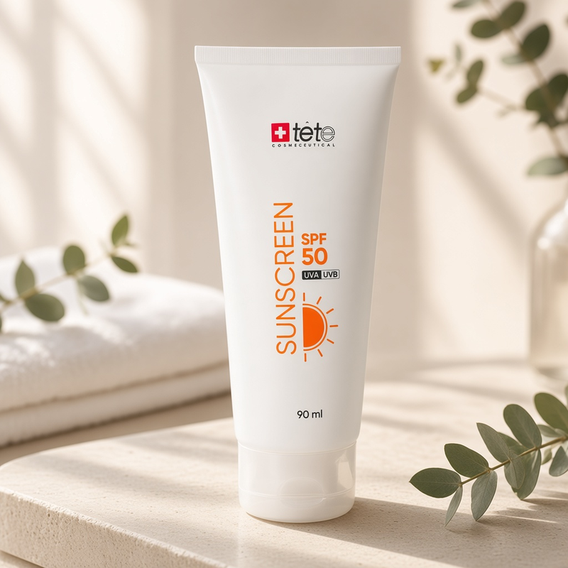 tete sunscreen spf50 Крем флюид фотопротектор 90 мл TETE Sunscreen SPF50 Крем-флюид фотопротектор 90 мл — изображение 1