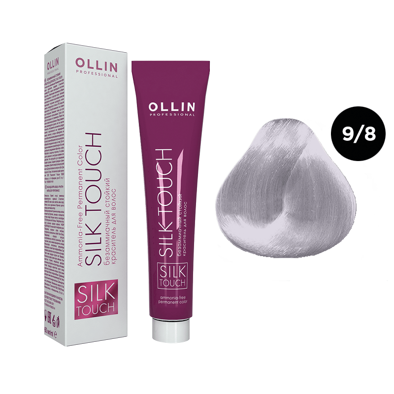 krasitel_ollin_silk_touch_blondin_zhemchuzhnyj_9_8.png OLLIN SILK TOUCH Крем-краска для волос 9/8 блондин жемчужный 60 мл — изображение 1