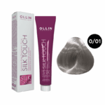 OLLIN SILK TOUCH Крем-краска для волос 0/01 корректор серебряный 60 мл