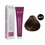 OLLIN SILK TOUCH Крем-краска для волос 6/0 темно-русый 60 мл