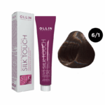 OLLIN SILK TOUCH Крем-краска для волос 6/1 темно-русый пепельный 60 мл