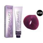 OLLIN Performance Перманентная крем-краска для волос 0/25 фиолетово-махагоновый (розовый) 60 мл