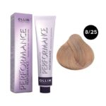 OLLIN Performance Перманентная крем-краска для волос 8/25 светло-русый фиолетово-махагоновый 60 мл
