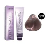 OLLIN Performance Перманентная крем-краска для волос 9/22 блондин фиолетовый 60 мл