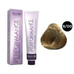 OLLIN Performance Перманентная крем-краска для волос 9/00 блондин глубокий 60 мл