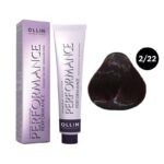 OLLIN Performance Перманентная крем-краска для волос 2/22 черный фиолетовый 60 мл