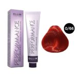 OLLIN Performance Перманентная крем-краска для волос 0/66 красный 60 мл