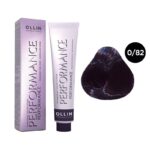 OLLIN Performance Перманентная крем-краска для волос 0/82 сине-фиолетовый 60 мл