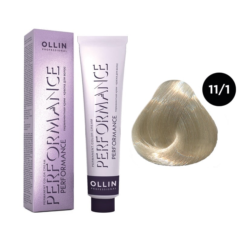krem_kraska_ollin_performance_specialnyj_blondin_pepelnyj_11_1.jpg OLLIN Performance Перманентная крем-краска для волос 11/1 специальный блондин пепельный 60 мл — изображение 1