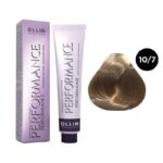 OLLIN Performance Перманентная крем-краска для волос 10/7 светлый блондин коричневый 60 мл