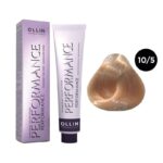 OLLIN Performance Перманентная крем-краска для волос 10/5 светлый блондин махагоновый 60 мл