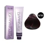 OLLIN Performance Перманентная крем-краска для волос 5/22 светлый шатен фиолетовый 60 мл