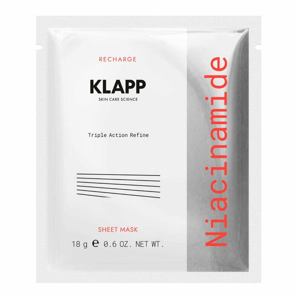 klpC3105P KLAPP Niacinamide Sheet Mask Маска для лица 1 шт — изображение 1