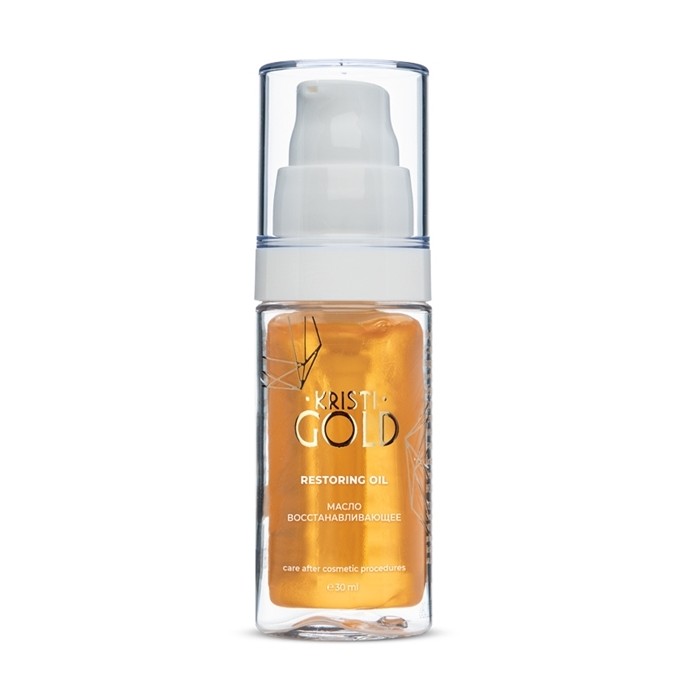 pk010078, gold Масло восстанавливающее, 30 мл, kristi KRISTI GOLD Restoring Oil Масло восстанавливающее 30 мл — изображение 1