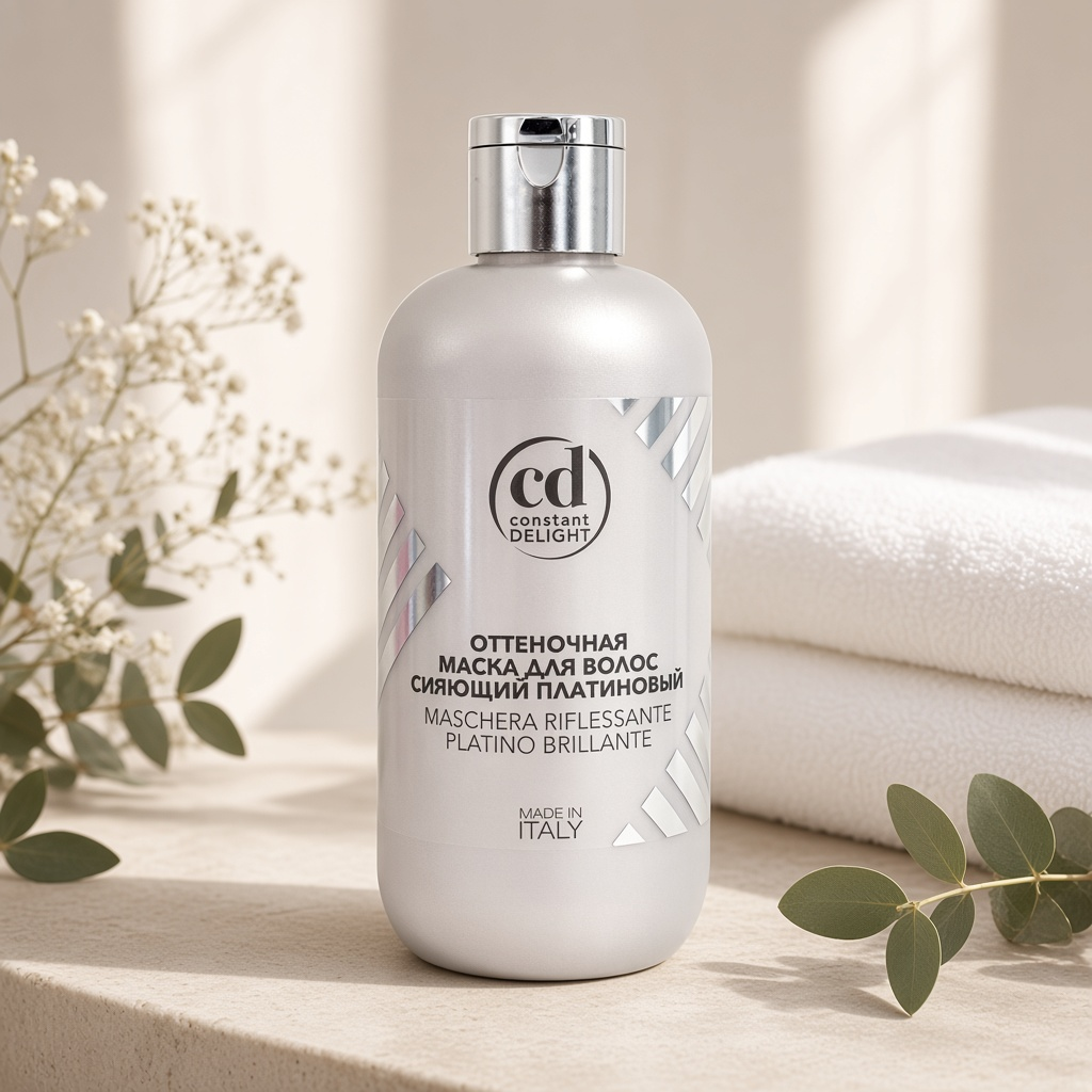 lbt22889, cd Оттеночная маска для волос СИЯЮЩИЙ ПЛАТИНОВЫЙ, 250 мл, constant delight LBT22889, CD Оттеночная маска для волос СИЯЮЩИЙ ПЛАТИНОВЫЙ, 250 мл, CONSTANT DELIGHT — изображение 1