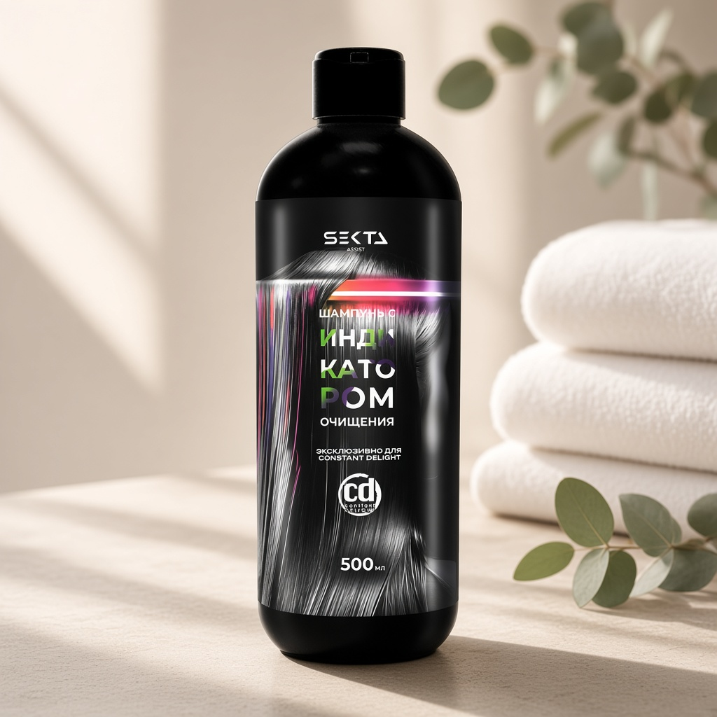 constant delight hair sekta Шампунь с индикатором очищения 500 мл CONSTANT DELIGHT Hair Sekta Шампунь с индикатором очищения 500 мл — изображение 1