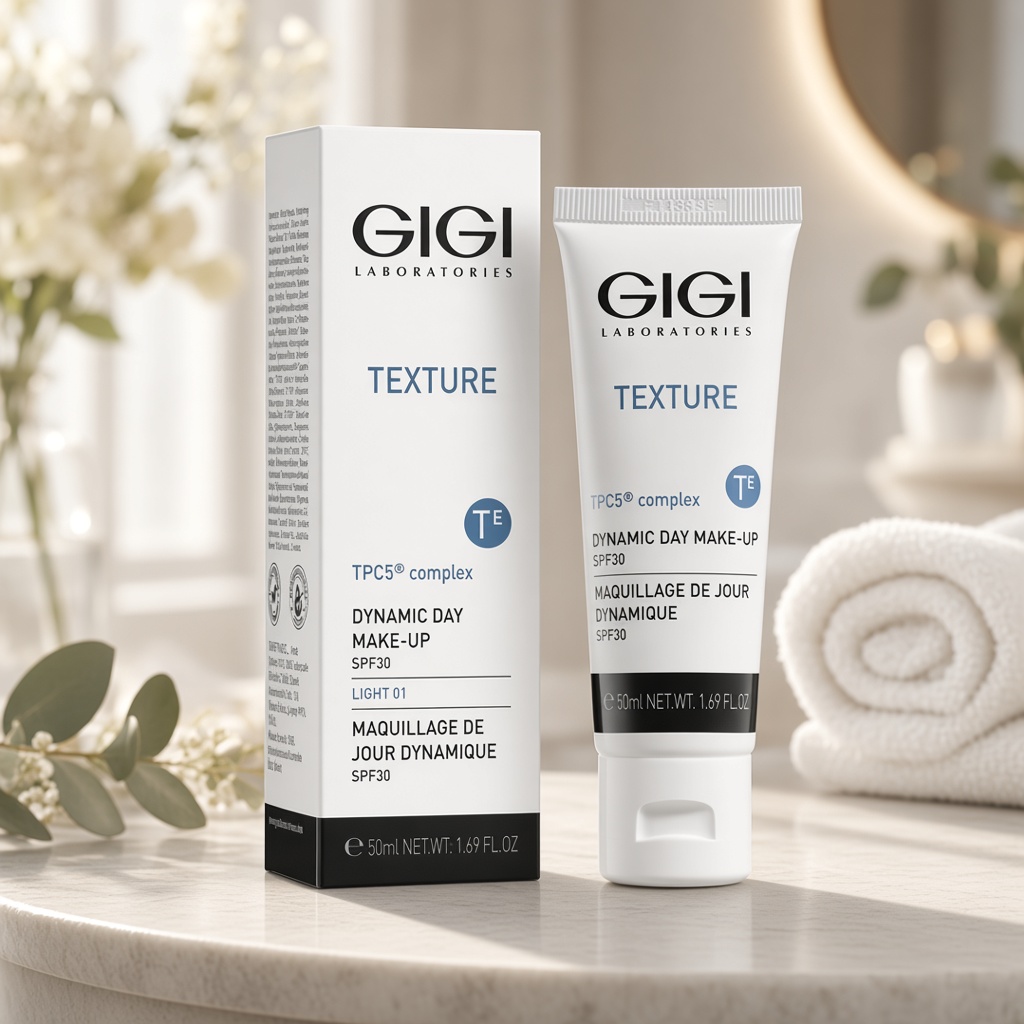 gigi texture dynamic day make up spf30 Динамический дневной тональный крем 50 мл GIGI Texture Dynamic Day Make-Up SPF30 Динамический дневной тональный крем 50 мл — изображение 1