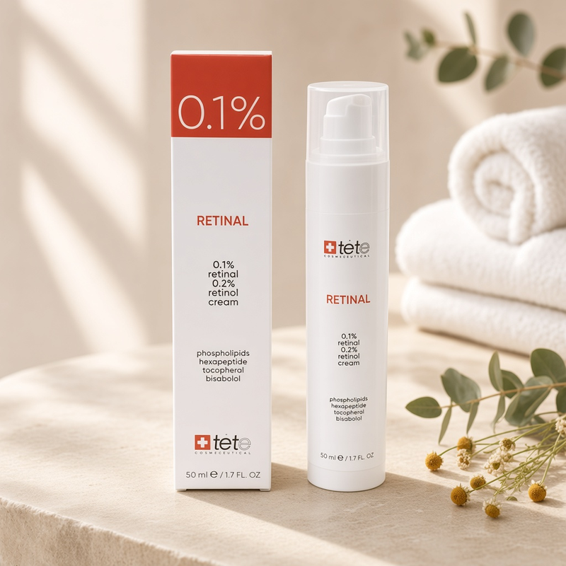 tete 0.1% retinal 0.2% retinol cream Крем для лица с ретиналем 50 мл TETE 0.1% Retinal 0.2% Retinol Cream Крем для лица с ретиналем 50 мл — изображение 1