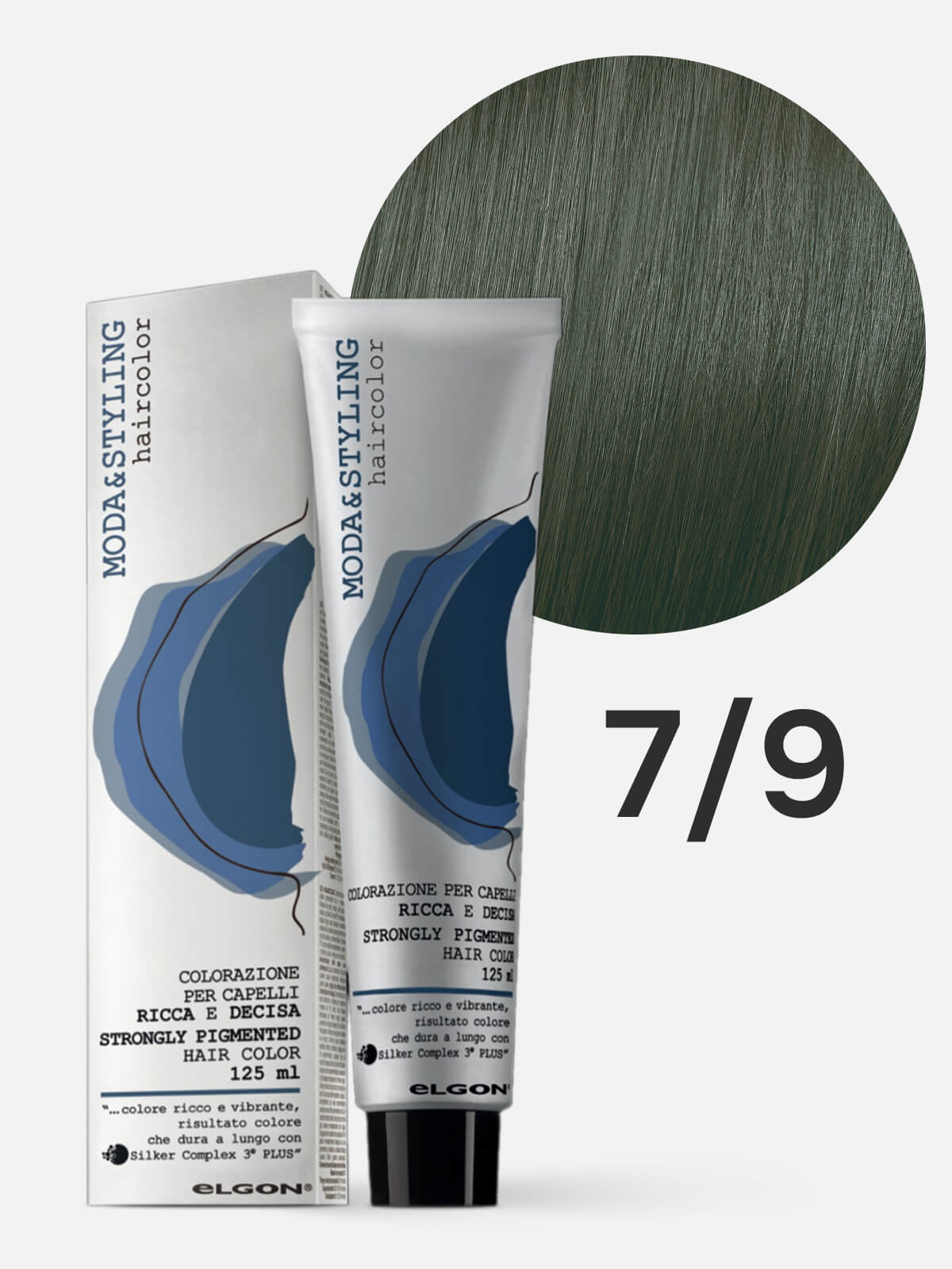 elgon modastyling Краска для волос 7/9 блонд оливковый olive blonde 125мл ELGON MODASTYLING Краска для волос 7/9 блонд оливковый Olive Blonde 125мл — изображение 1