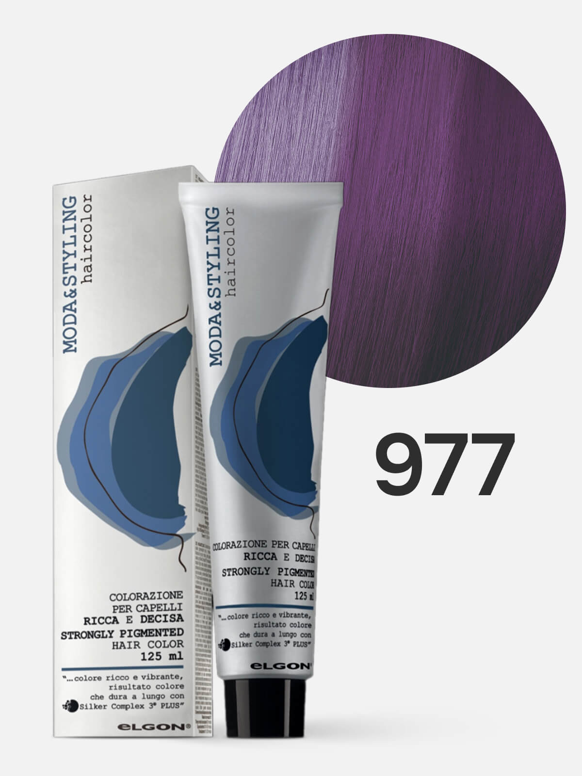 elgon modastyling Краска для волос 977 фиолетовый violet 125мл ELGON MODASTYLING Краска для волос 977 фиолетовый Violet 125мл — изображение 1