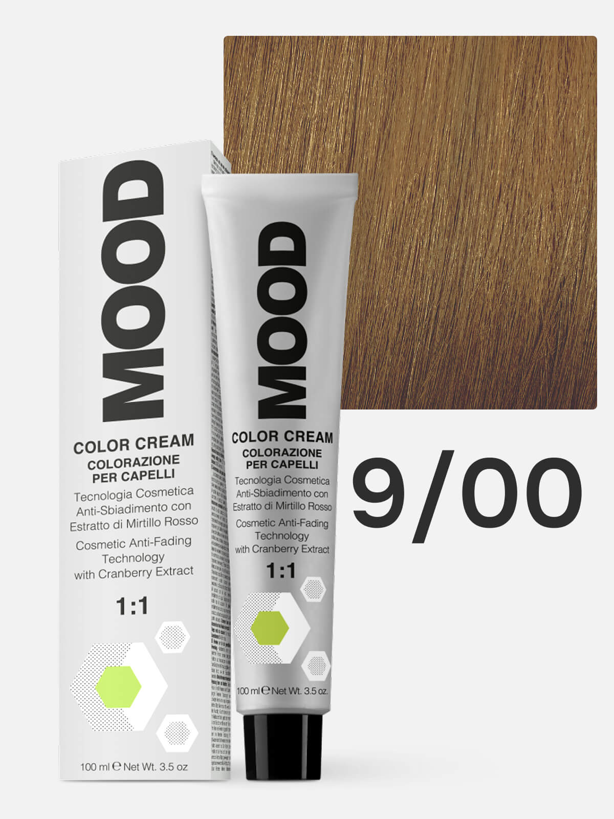 mood Краска для волос 9/00 интенсивный очень светлый блонд 100мл MOOD Краска для волос 9/00 интенсивный очень светлый блонд 100мл — изображение 1