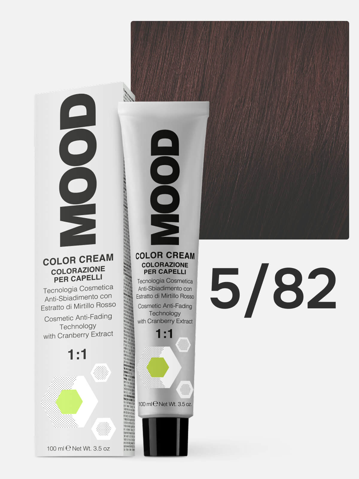 mood Краска для волос 5/82 светло каштановый мокка 100мл MOOD Краска для волос 5/82 светло-каштановый мокка 100мл — изображение 1