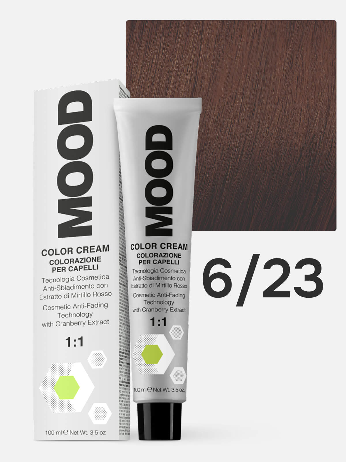 mood Краска для волос 6/23 бежевый темный блонд 100мл MOOD Краска для волос 6/23 бежевый темный блонд 100мл — изображение 1