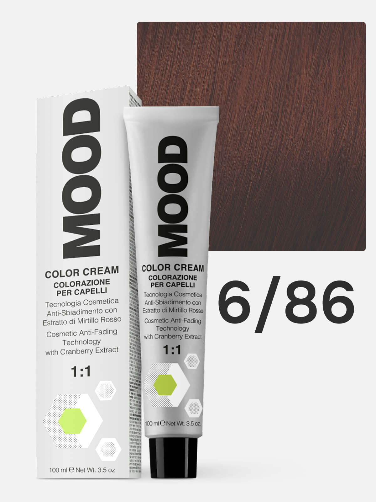 mood Краска для волос 6/86 шоколадный темный блонд 100мл MOOD Краска для волос 6/86 шоколадный темный блонд 100мл — изображение 1