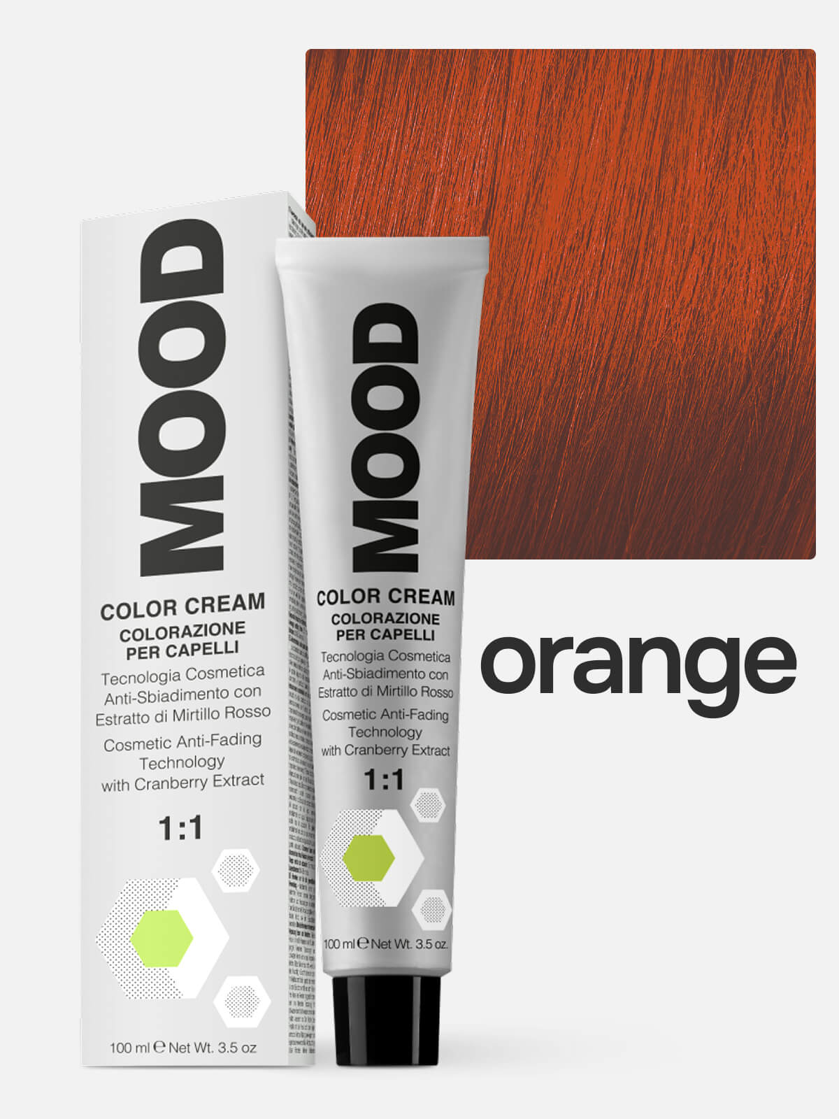 mood Краска для волос оранжевый arancio 100мл MOOD Краска для волос оранжевый Arancio 100мл — изображение 1